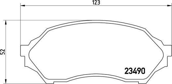 Brembo P 49 027 - Bremžu uzliku kompl., Disku bremzes ps1.lv