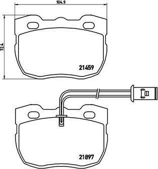 Brembo P 44 004 - Bremžu uzliku kompl., Disku bremzes ps1.lv