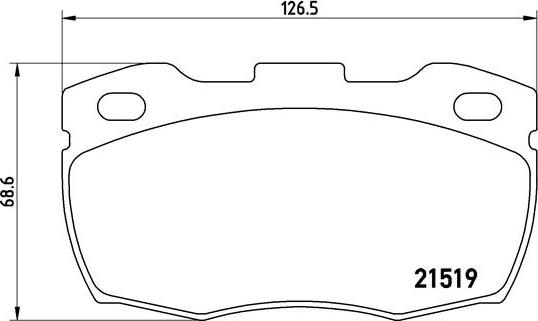 Brembo P 44 005 - Bremžu uzliku kompl., Disku bremzes ps1.lv