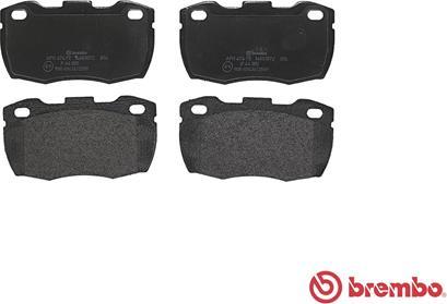 Brembo P 44 005 - Bremžu uzliku kompl., Disku bremzes ps1.lv