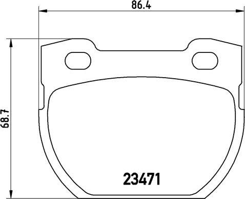 Brembo P 44 006 - Bremžu uzliku kompl., Disku bremzes ps1.lv