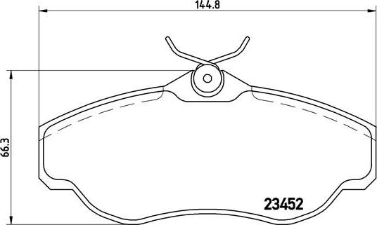 Brembo P 44 008 - Bremžu uzliku kompl., Disku bremzes ps1.lv