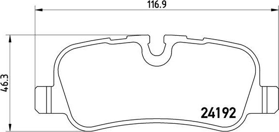 Brembo P 44 019 - Bremžu uzliku kompl., Disku bremzes ps1.lv