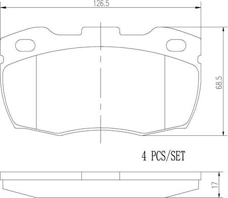 Brembo P44015N - Bremžu uzliku kompl., Disku bremzes ps1.lv