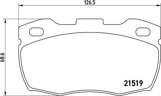 Brembo P 44 015 - Bremžu uzliku kompl., Disku bremzes ps1.lv