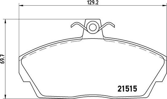 Brembo P 44 010 - Bremžu uzliku kompl., Disku bremzes ps1.lv