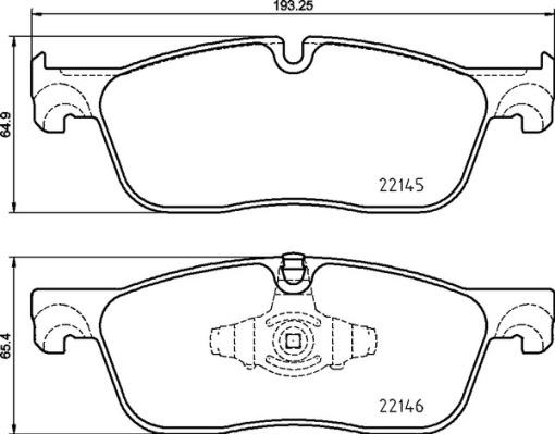 Brembo P 44 026 - Bremžu uzliku kompl., Disku bremzes ps1.lv