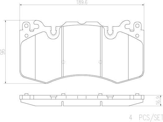 Brembo P44023N - Bremžu uzliku kompl., Disku bremzes ps1.lv