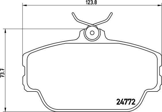 Brembo P 46 001 - Bremžu uzliku kompl., Disku bremzes ps1.lv