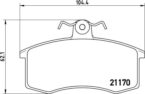 Brembo P 41 003 - Bremžu uzliku kompl., Disku bremzes ps1.lv