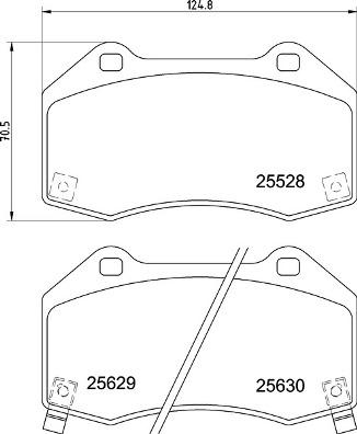 Brembo P 59 094 - Bremžu uzliku kompl., Disku bremzes ps1.lv