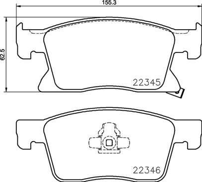 Brembo P59091N - Bremžu uzliku kompl., Disku bremzes ps1.lv