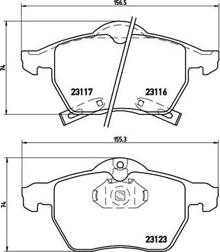 Brembo P 59 048 - Bremžu uzliku kompl., Disku bremzes ps1.lv