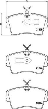 Brembo P 59 009 - Bremžu uzliku kompl., Disku bremzes ps1.lv