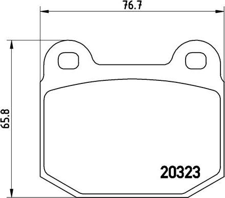 Brembo P 59 004 - Bremžu uzliku kompl., Disku bremzes ps1.lv