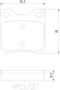 Brembo P59014N - Bremžu uzliku kompl., Disku bremzes ps1.lv