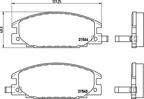 Brembo P 59 015 - Bremžu uzliku kompl., Disku bremzes ps1.lv