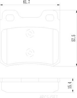 Brembo P59018N - Bremžu uzliku kompl., Disku bremzes ps1.lv