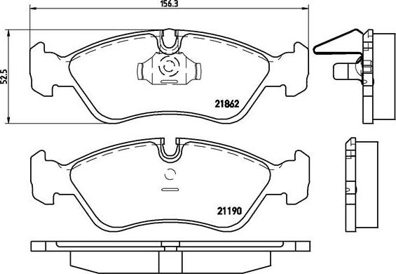 Brembo P 59 017 - Bremžu uzliku kompl., Disku bremzes ps1.lv