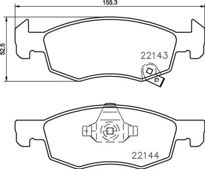 Brembo P59084N - Bremžu uzliku kompl., Disku bremzes ps1.lv