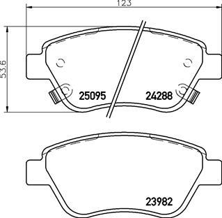 Brembo P 59 081 - Bremžu uzliku kompl., Disku bremzes ps1.lv