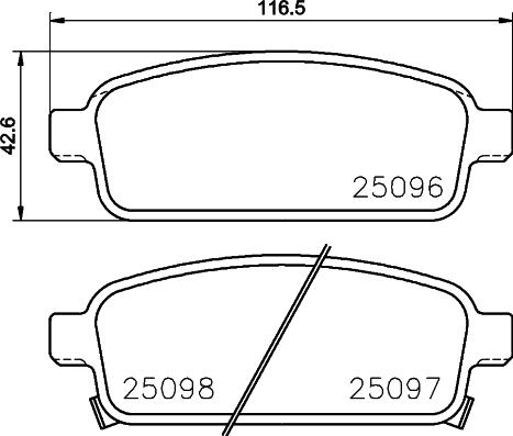 Brembo P 59 087 - Bremžu uzliku kompl., Disku bremzes ps1.lv