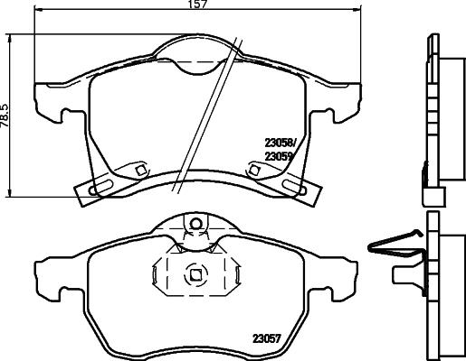 Brembo P 59 032 - Bremžu uzliku kompl., Disku bremzes ps1.lv