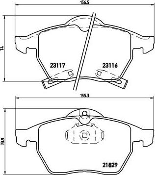 Brembo P 59 029 - Bremžu uzliku kompl., Disku bremzes ps1.lv