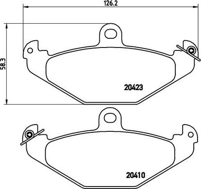 Brembo P 59 026 - Bremžu uzliku kompl., Disku bremzes ps1.lv