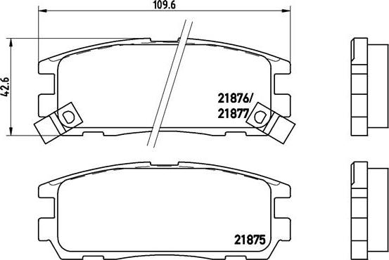 Brembo P 59 021 - Bremžu uzliku kompl., Disku bremzes ps1.lv