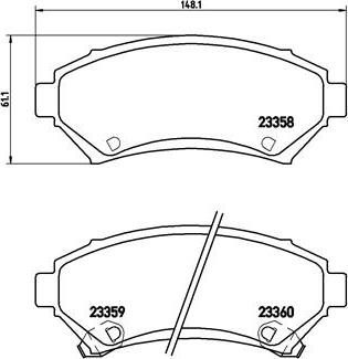 Brembo P 59 028 - Bremžu uzliku kompl., Disku bremzes ps1.lv