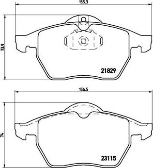 Brembo P 59 022 - Bremžu uzliku kompl., Disku bremzes ps1.lv