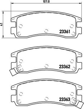 Brembo P 59 027 - Bremžu uzliku kompl., Disku bremzes ps1.lv