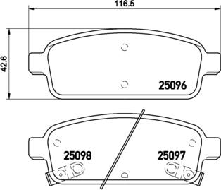 Brembo P 59 078 - Bremžu uzliku kompl., Disku bremzes ps1.lv