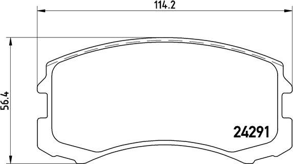 Brembo P 54 041 - Bremžu uzliku kompl., Disku bremzes ps1.lv