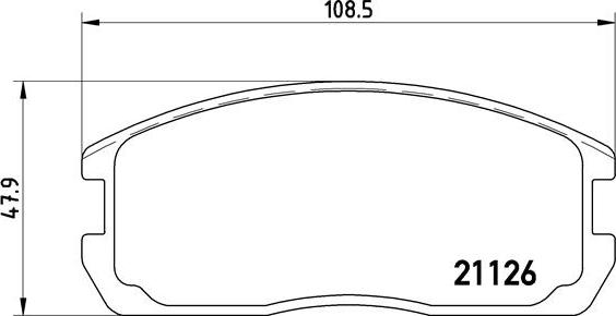 Brembo P 54 009 - Bremžu uzliku kompl., Disku bremzes ps1.lv