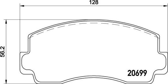 Brembo P 54 002 - Bremžu uzliku kompl., Disku bremzes ps1.lv