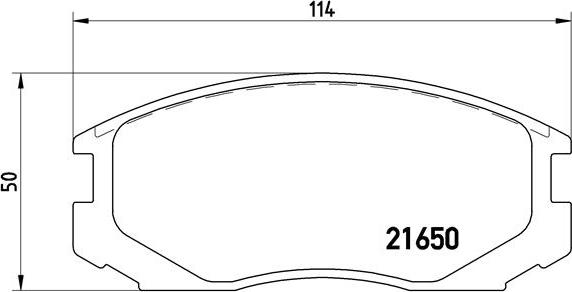 Brembo P 54 015 - Bremžu uzliku kompl., Disku bremzes ps1.lv