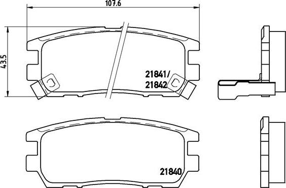 Brembo P 54 018 - Bremžu uzliku kompl., Disku bremzes ps1.lv