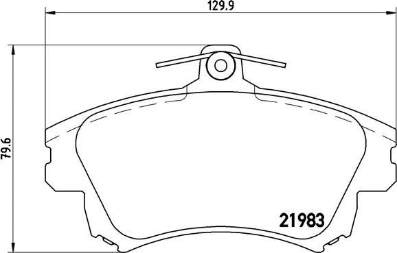 Brembo P 54 036 - Bremžu uzliku kompl., Disku bremzes ps1.lv