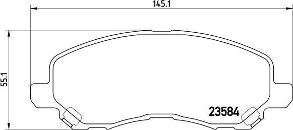 Brembo P 54 030 - Bremžu uzliku kompl., Disku bremzes ps1.lv