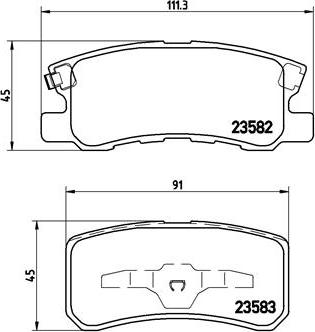 Brembo P 54 031X - Bremžu uzliku kompl., Disku bremzes ps1.lv