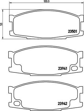 Brembo P 54 024 - Bremžu uzliku kompl., Disku bremzes ps1.lv