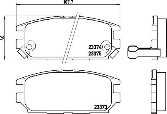 Brembo P 54 025 - Bremžu uzliku kompl., Disku bremzes ps1.lv