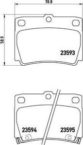 Brembo P 54 026 - Bremžu uzliku kompl., Disku bremzes ps1.lv