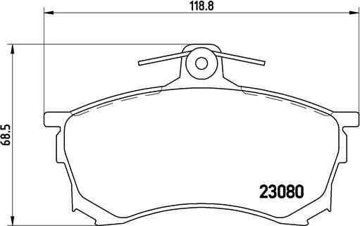 Brembo P 54 021 - Bremžu uzliku kompl., Disku bremzes ps1.lv