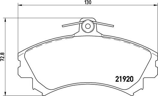 Brembo P 54 022 - Bremžu uzliku kompl., Disku bremzes ps1.lv