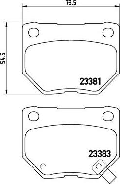 Brembo P 56 054 - Bremžu uzliku kompl., Disku bremzes ps1.lv