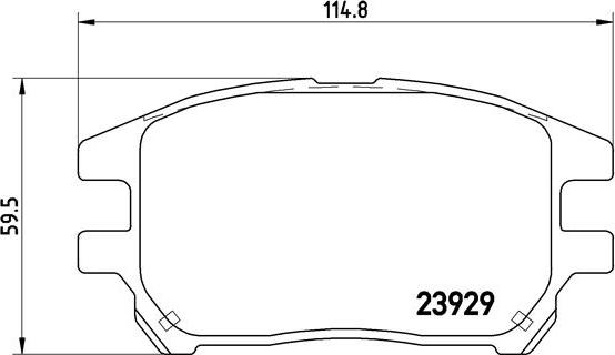 Brembo P 56 050 - Bremžu uzliku kompl., Disku bremzes ps1.lv