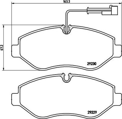 Brembo P 56 066 - Bremžu uzliku kompl., Disku bremzes ps1.lv